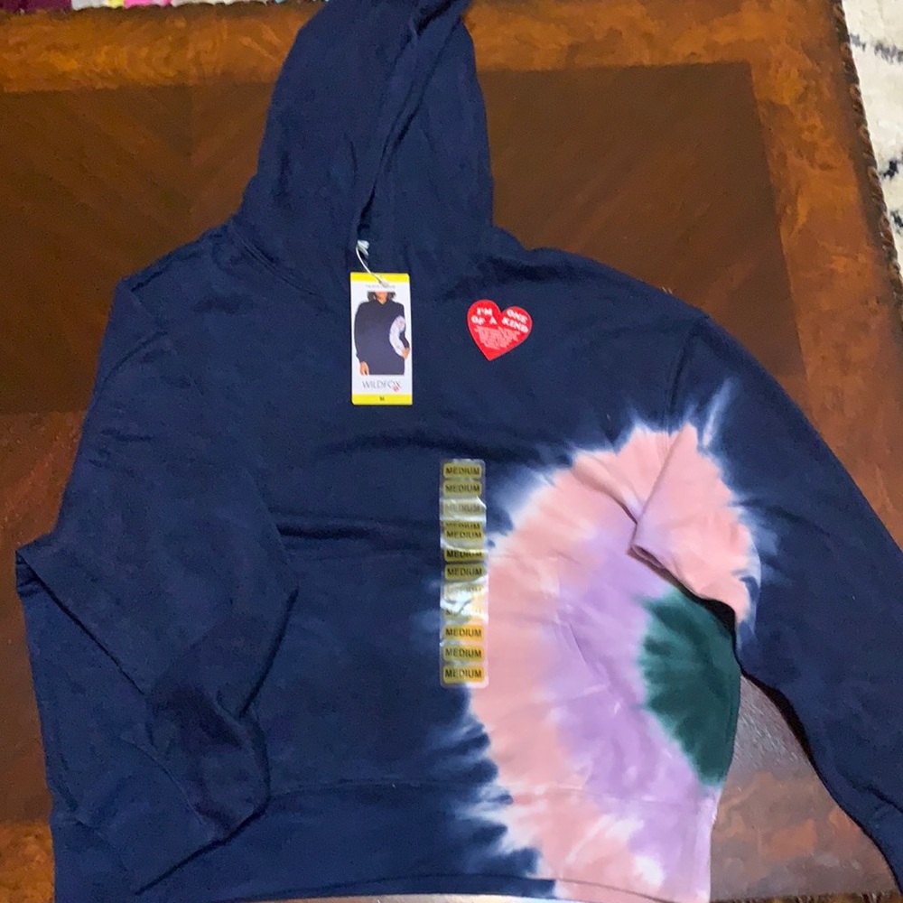 Wildfox tie dye hooded sweatshirt
